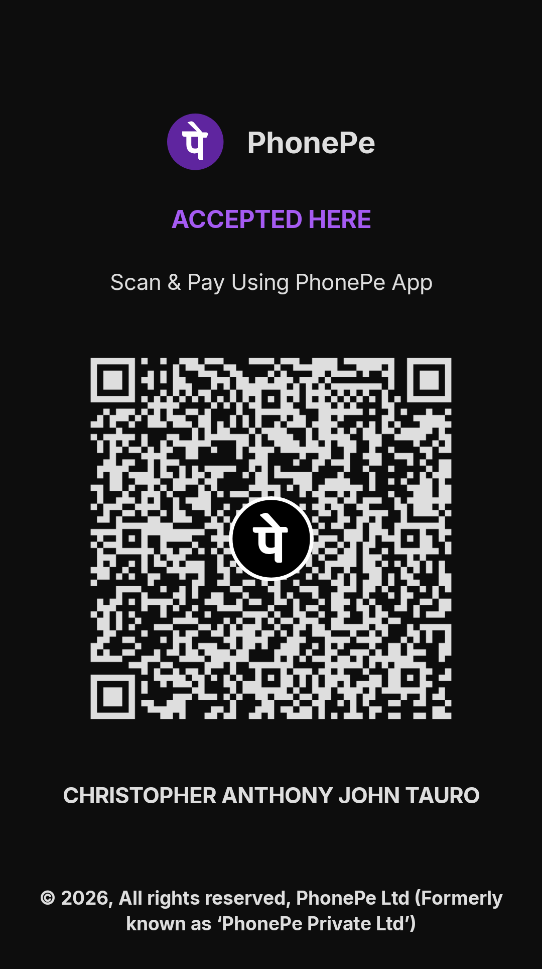 Account QR Code